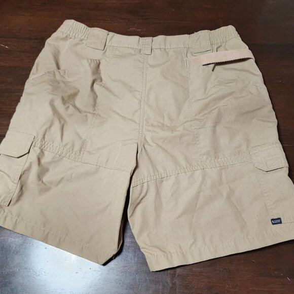 5.11 Tactical Shorts Mens 38 Tan Beige Canvas Cargo Utility - Picture 9 of 10